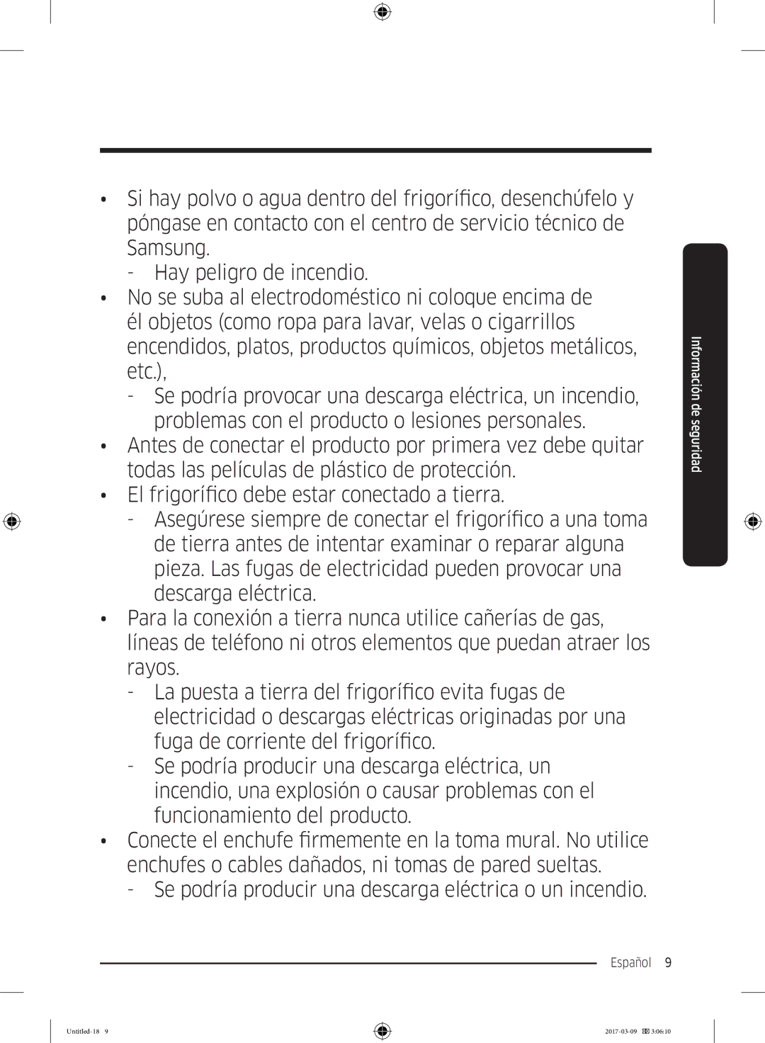 Samsung RZ32M71207F/ML, RZ32M7135S9/ES manual Español  